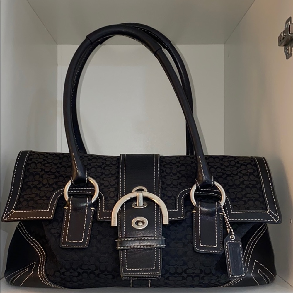 Coach Vintage Signature Buckle Shoulder Bag